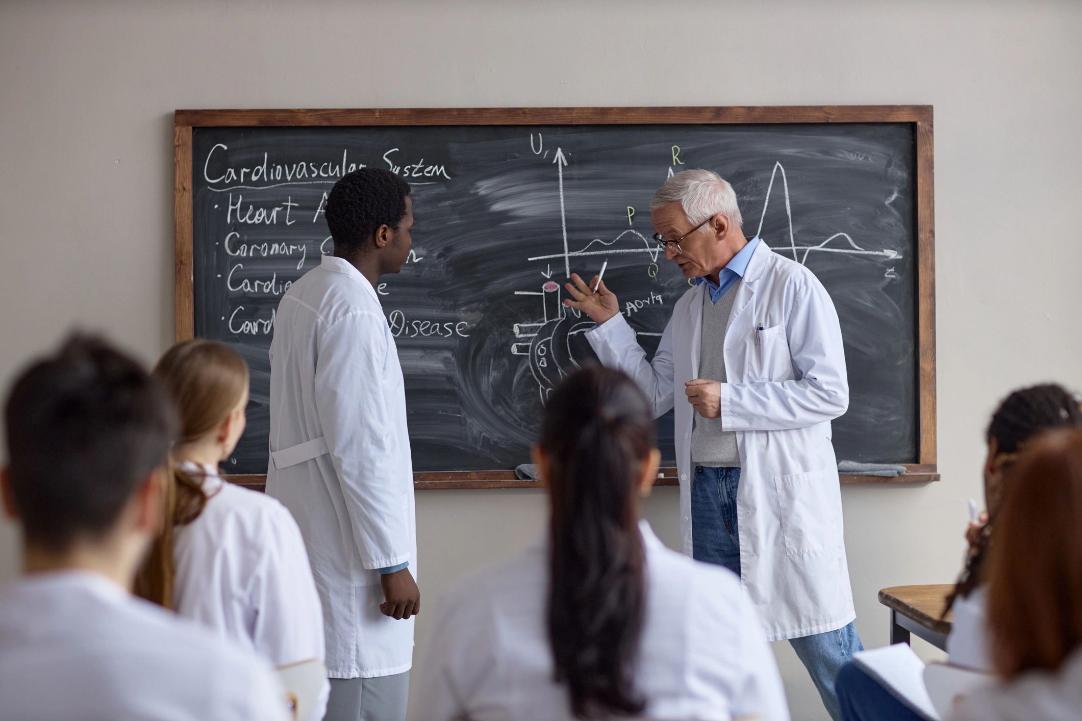Healthcare professionals coordinating hospital operations and planning